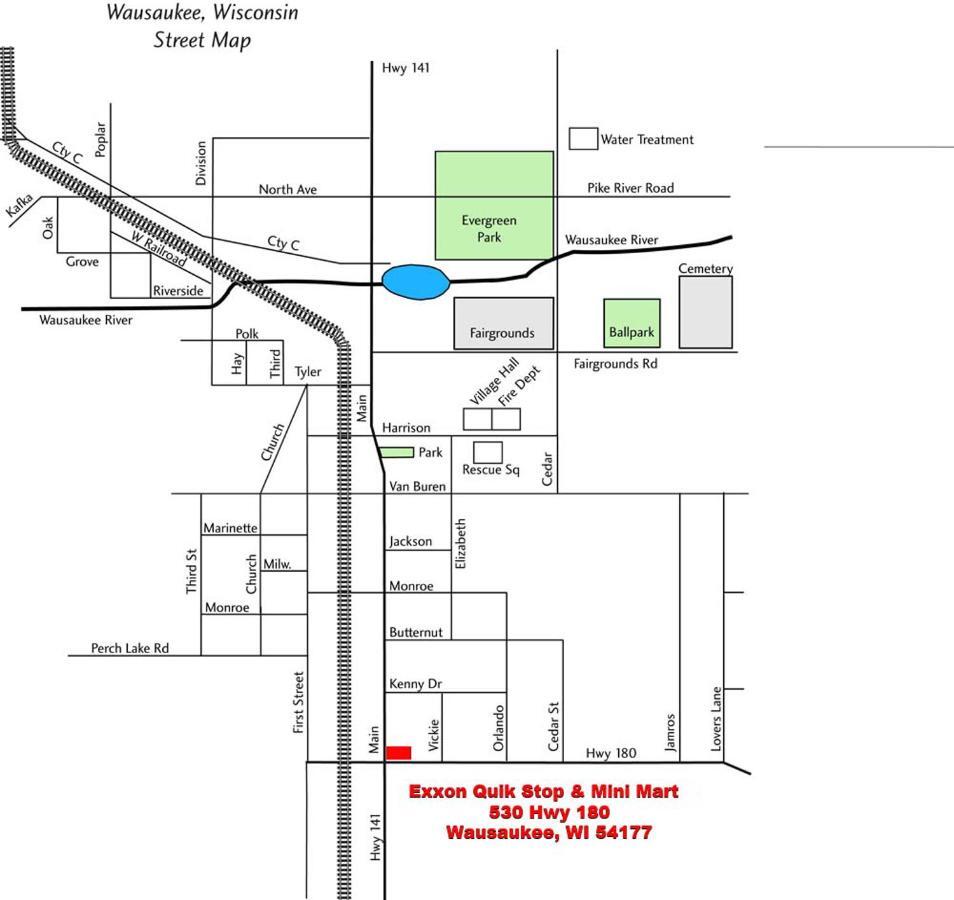Exxon Quik Stop & Motel Wausaukee 외부 사진
